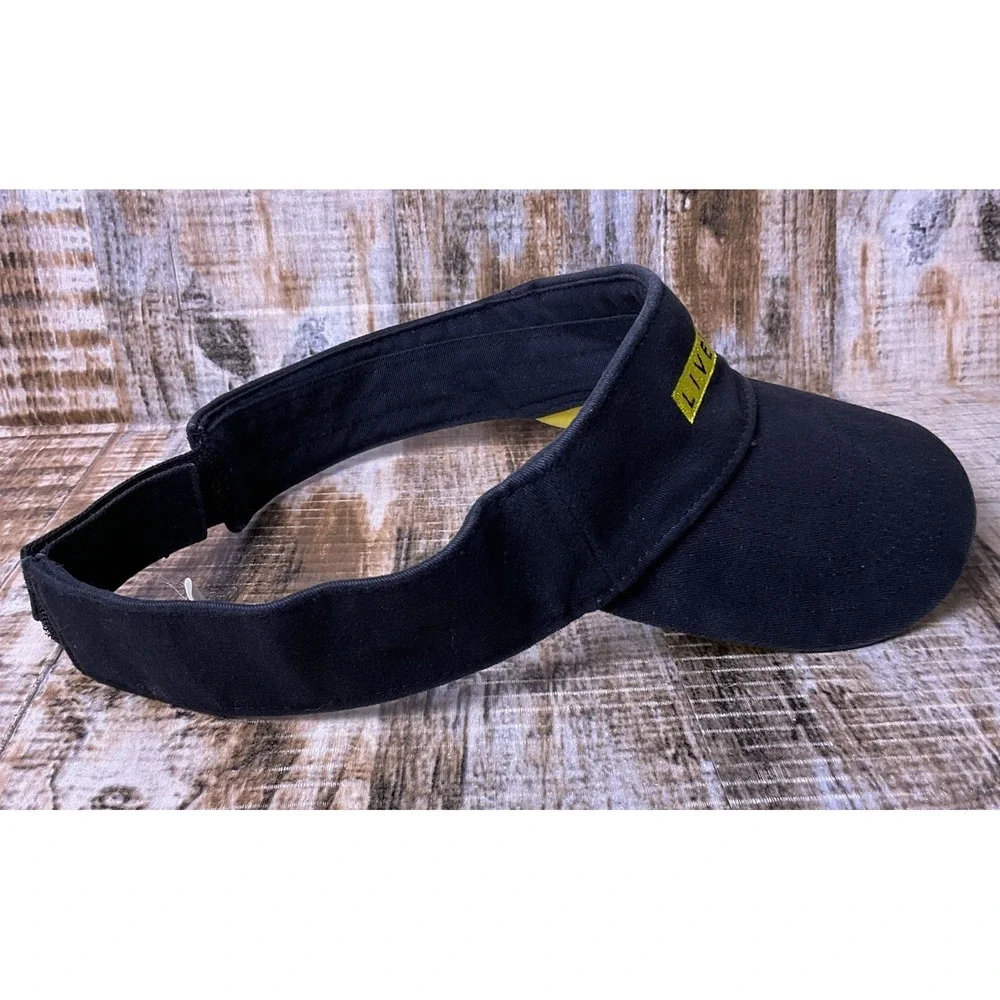 Livestrong Nike Visor Hat Cycling Workout Embroidered Black Adult